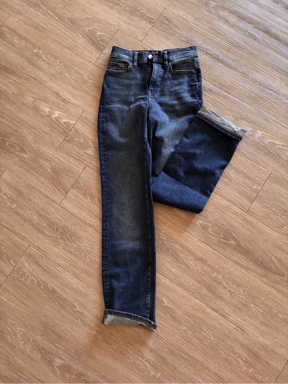 warp and Weft Dark Blue Slim Fit Jeans